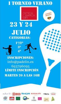 poster del torneo I TORNEO VERANO OPTICA L.BARCA MIR