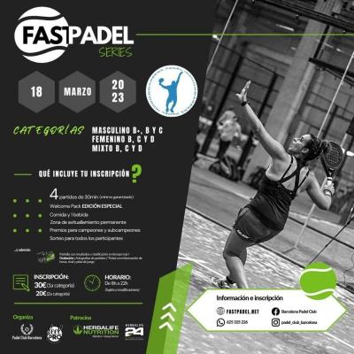 poster del torneo 3A PRUEBA FASTPADEL SERIES 2023