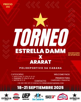 poster torneo TORNEO ESTRELLA DAMM X ARARAT