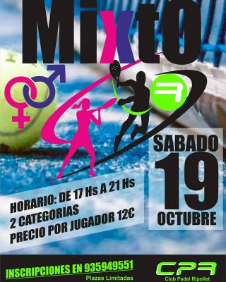 poster del torneo TORNEO MIXTO