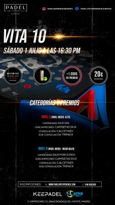 poster del torneo TORNEO SÁBADO 1 JULIO & VITA 10 (BOADILLA)