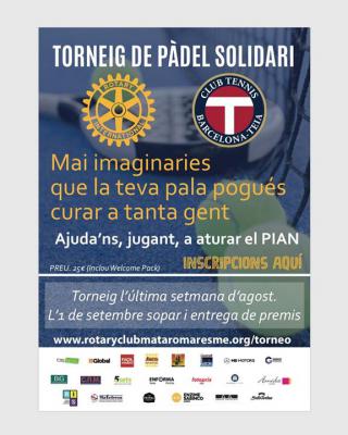 poster del torneo TORNEIG SOLIDARI