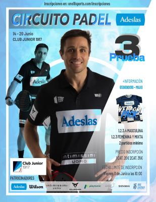 poster del torneo III PRUEBA CIRCUITO ADESLAS