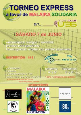 poster torneo TORNEO EXPRESS FOR MALAIKA