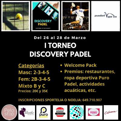 poster del torneo I TORNEO DISCOVER PADEL
