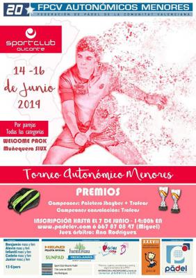 poster del torneo TORNEO AUTONOMICO DE MENORES
