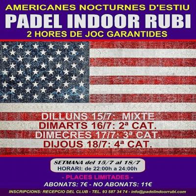 poster del torneo AMERICANES NOCTURNES D'ESTIU