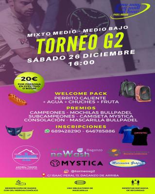 poster del torneo TORNEO G2