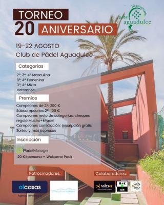 poster del torneo TORNEO 20 ANIVERSARIO