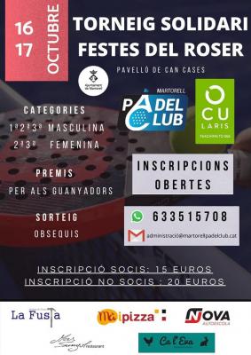 poster torneo TORNEIG FESTES DEL ROSER