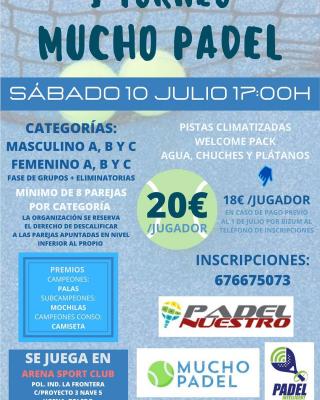 poster torneo TORNEO MUCHO PADEL