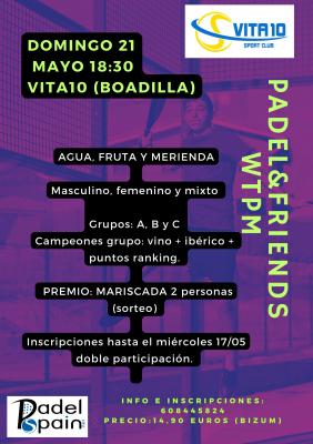 poster del torneo TORNEO PADEL&FRIENDS WTPM