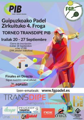 poster del torneo TORNEO TRANSDIPE PIB