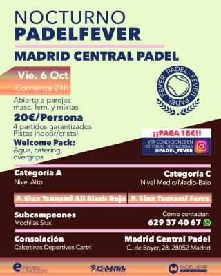 poster del torneo ¡ÚLTIMAS PLAZAS! - CATEGORÍAS A Y C (ABIERTO A PAREJAS MASCULINAS, FEMENINAS Y MIXTAS)