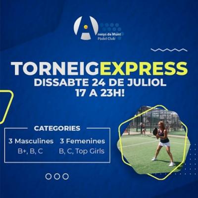 poster del torneo TORNEIG EXPRESS DE PADEL