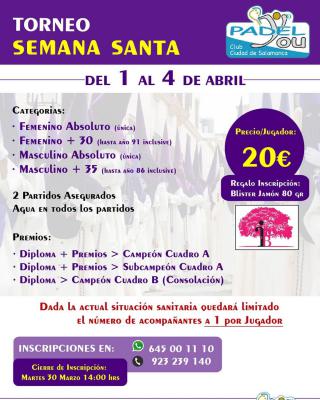 poster del torneo TORNEO SEMANA SANTA