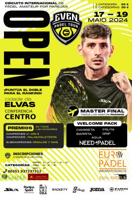 poster del torneo OPEN EVEN PADEL EUROPADEL ELVAS, PORTUGAL