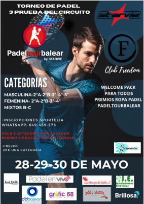 poster del torneo 3ª PRUEBA CIRCUITO PADELTOUR BALEAR BY STARVIE