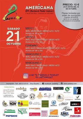 poster del torneo MEGA AMERICANA PADELOY