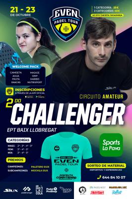 poster del torneo 2DO CHALLENGER EVEN PADEL TOUR 2022-2023