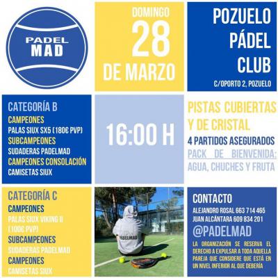 poster del torneo TORNEO DE PADEL