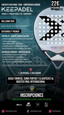 poster del torneo KEEPADEL & EUROINDOOR