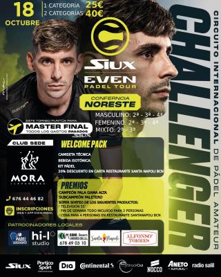 poster del torneo 2DO CHALLENGER TENNIS PÁDEL MORA LLAVANERES