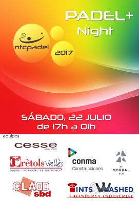 poster del torneo PADEL+ NIGHT