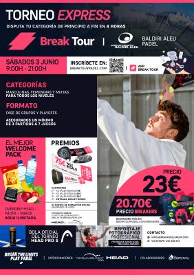 poster del torneo TORNEO 02 CIRCUITO BALDIRI ALEU BY BREAK TOUR