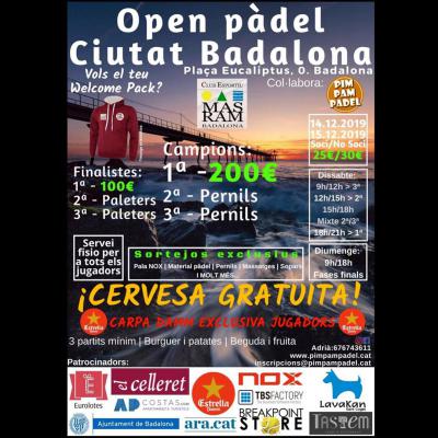 poster del torneo OPEN PADEL CIUTAT BADALONA