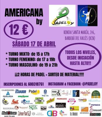 poster del torneo AMERICANA PADELOY