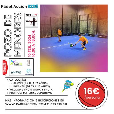 poster del torneo POZO DE MENORES - PADEL ACCION KIDS