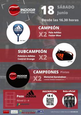 poster del torneo POZO/TORNEO EUROINDOOR BY ADIDAS