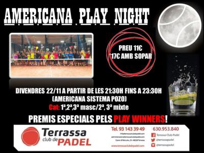 poster del torneo AMERICANA PLAY NIGHT