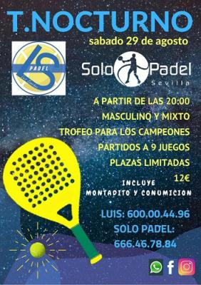 poster del torneo TORNEO NOCTURNO