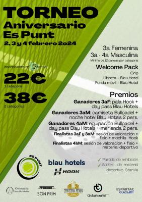 poster del torneo TORNEO ANIVERSARIO ES PUNT