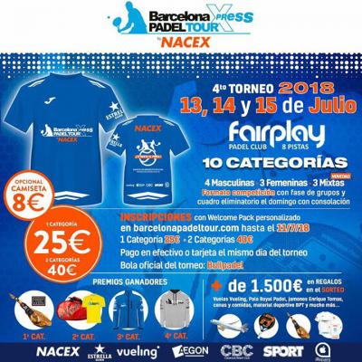 poster del torneo 4º TORNEO BARCELONA PADEL TOUR XPRESS