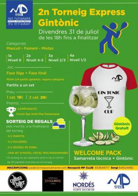 poster del torneo 2N TORNEIG EXPRESS GINTÓNIC