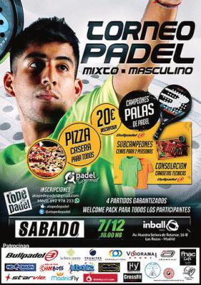 poster del torneo TORNEO DE PADEL MIXTO - MASCULINO