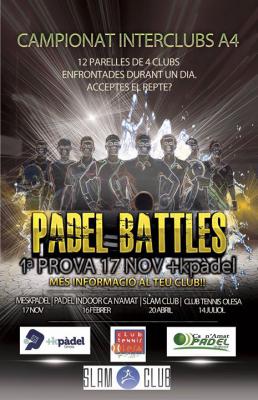 poster del torneo 1ª PROVA PADEL BATTLES