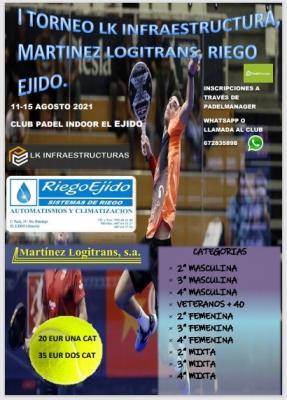 poster del torneo I TORNEO LK INFRAESTRUCTURAS, MARTINEZ LOGITRANS Y RIEGO EJIDO
