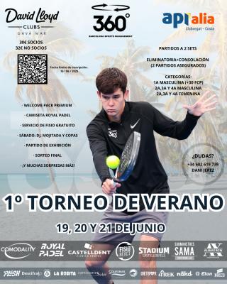 poster torneo 1ER TORNEO DE VERANO BY 360 BCN SPORTS MANAGEMENT