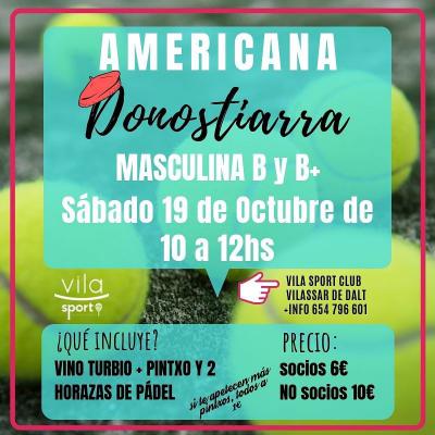 poster del torneo AMERICANA DONOSTIARRA