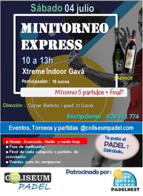 poster del torneo MINITORNEO COLISEUM COMPETICIÓN