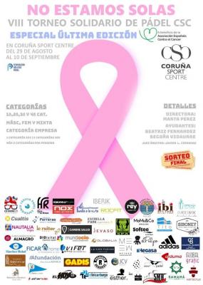 poster torneo VIII TORNEO SOLIDARIO DE PÁDEL NO ESTAMOS SOLAS