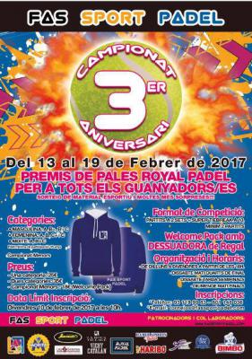 poster del torneo CAMPIONAT 3er ANIVERSARI