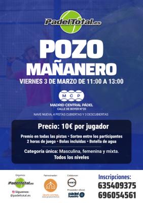 poster del torneo POZO MAÑANERO