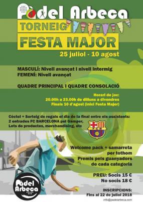 poster del torneo TORNEIG DE FESTA MAJOR