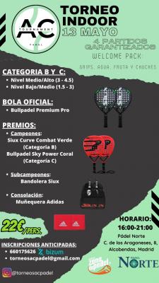 poster del torneo II EDICIÓN AC PADEL CAT. B Y C