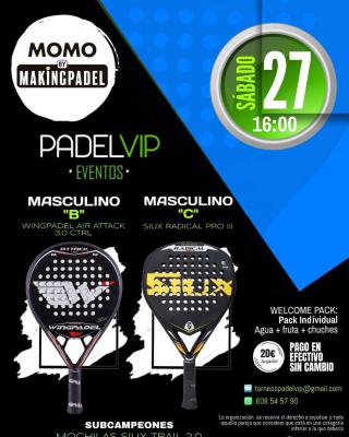 poster del torneo TORNEO PADELVIP